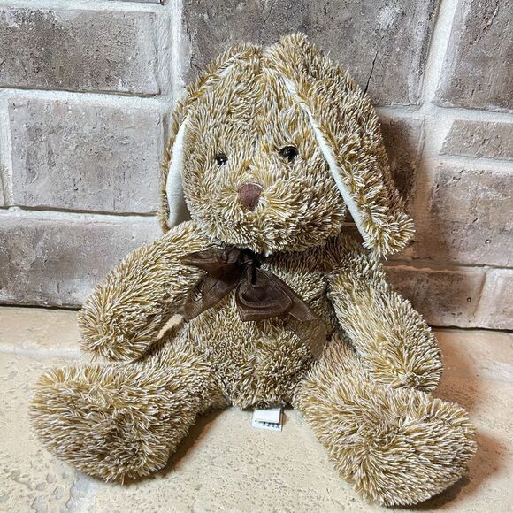 Beverly Hills Teddy Bear Bunny Rabbit Plush Stuffed Animal Cream Floppy Lop Ears - Picture 1 of 9